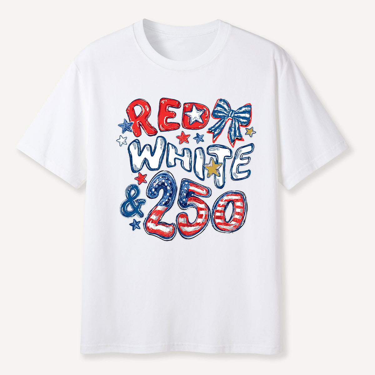 Red White and 250 Flag T-Shirt