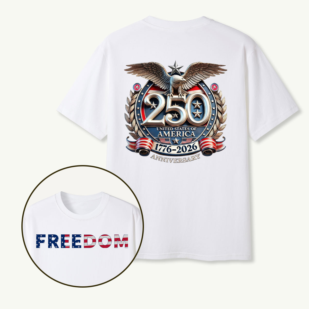 250 United States of America 1776‑2026 Anniversary Eagle T‑Shirt