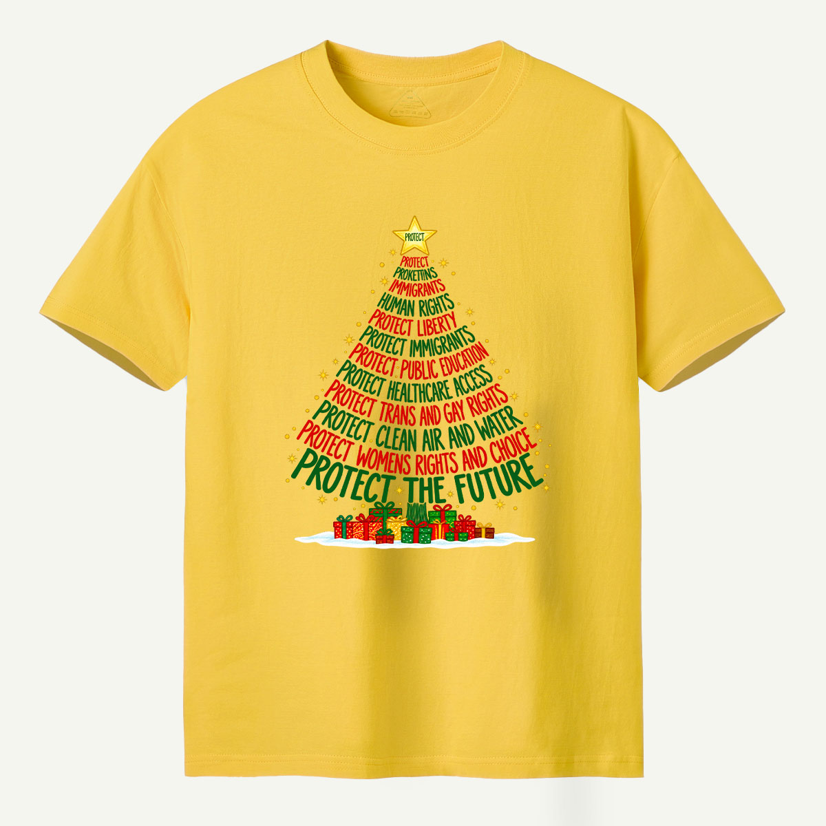 Protect The Future Christmas Tree T-Shirt