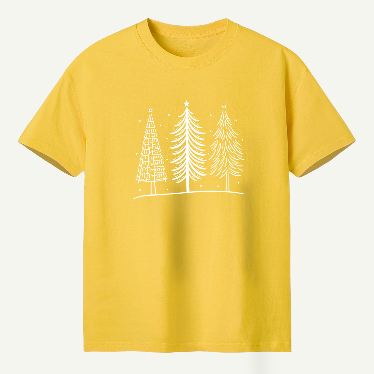 Hand Drawn Winter Christmas Tree Trio T-Shirt