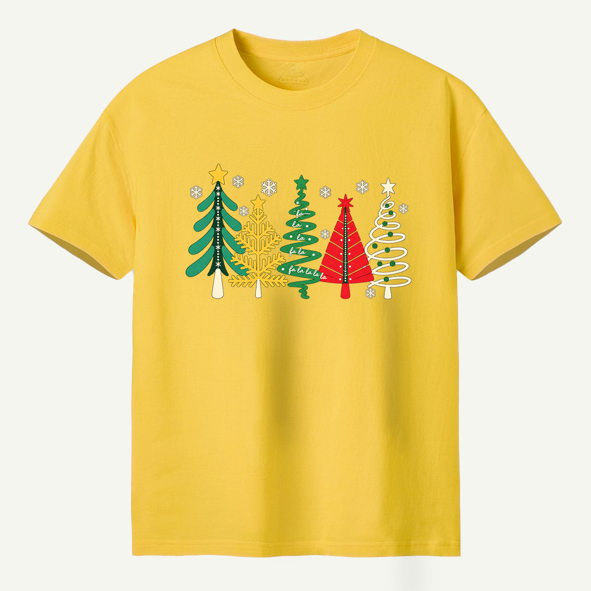 Retro Colorful Christmas Tree Collection T-Shirt