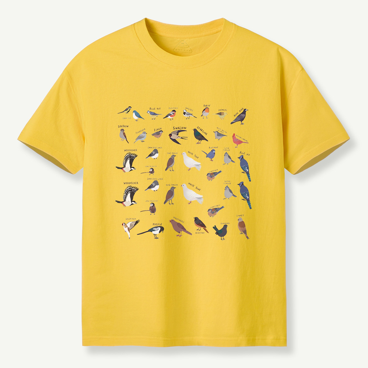 MDCTBYWY26071702Full Wrap Bird Species Guide T-Shirt