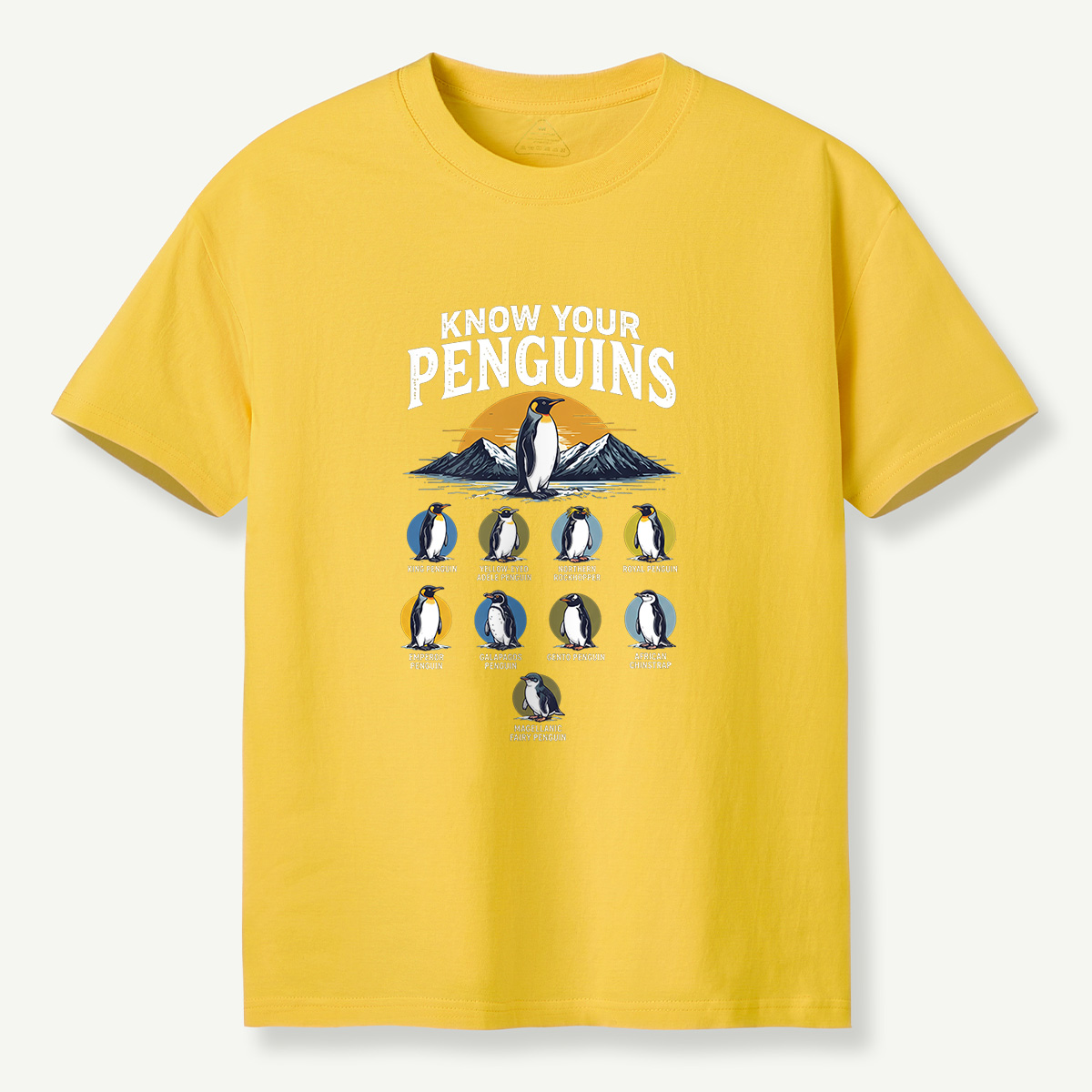 MDCTBYWY26072306 Know Your Penguins T-Shirt