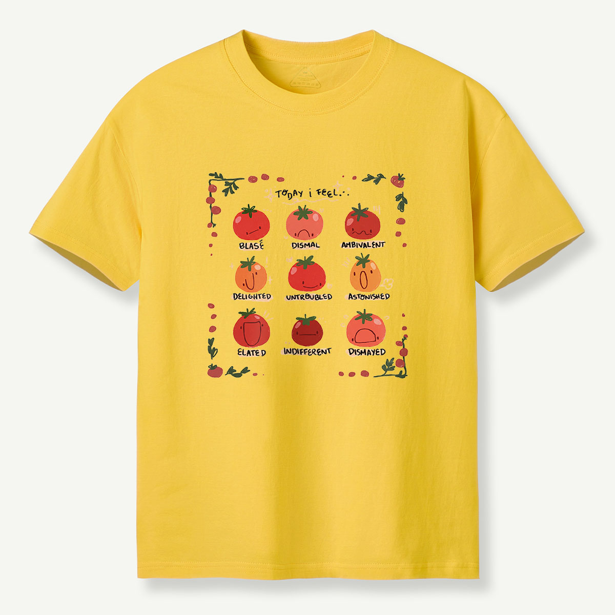 MDCTBYWY26072409 Today I Feel... A Tomato Mood Journal T-Shirt