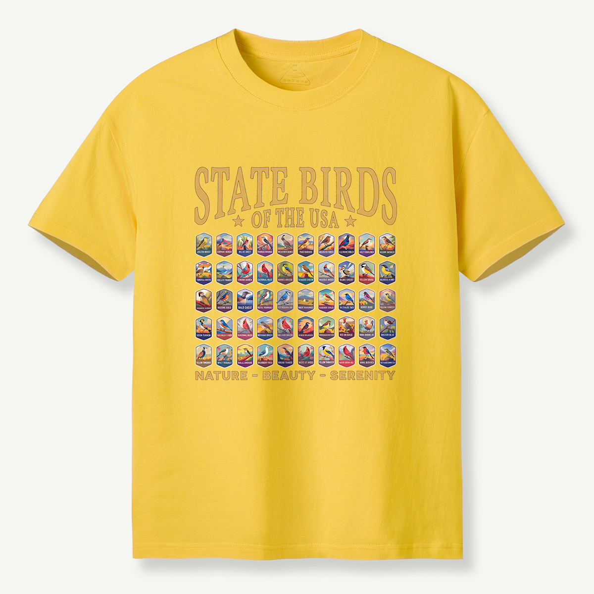MDCTBYWY26071704State Birds of the USA T-Shirt