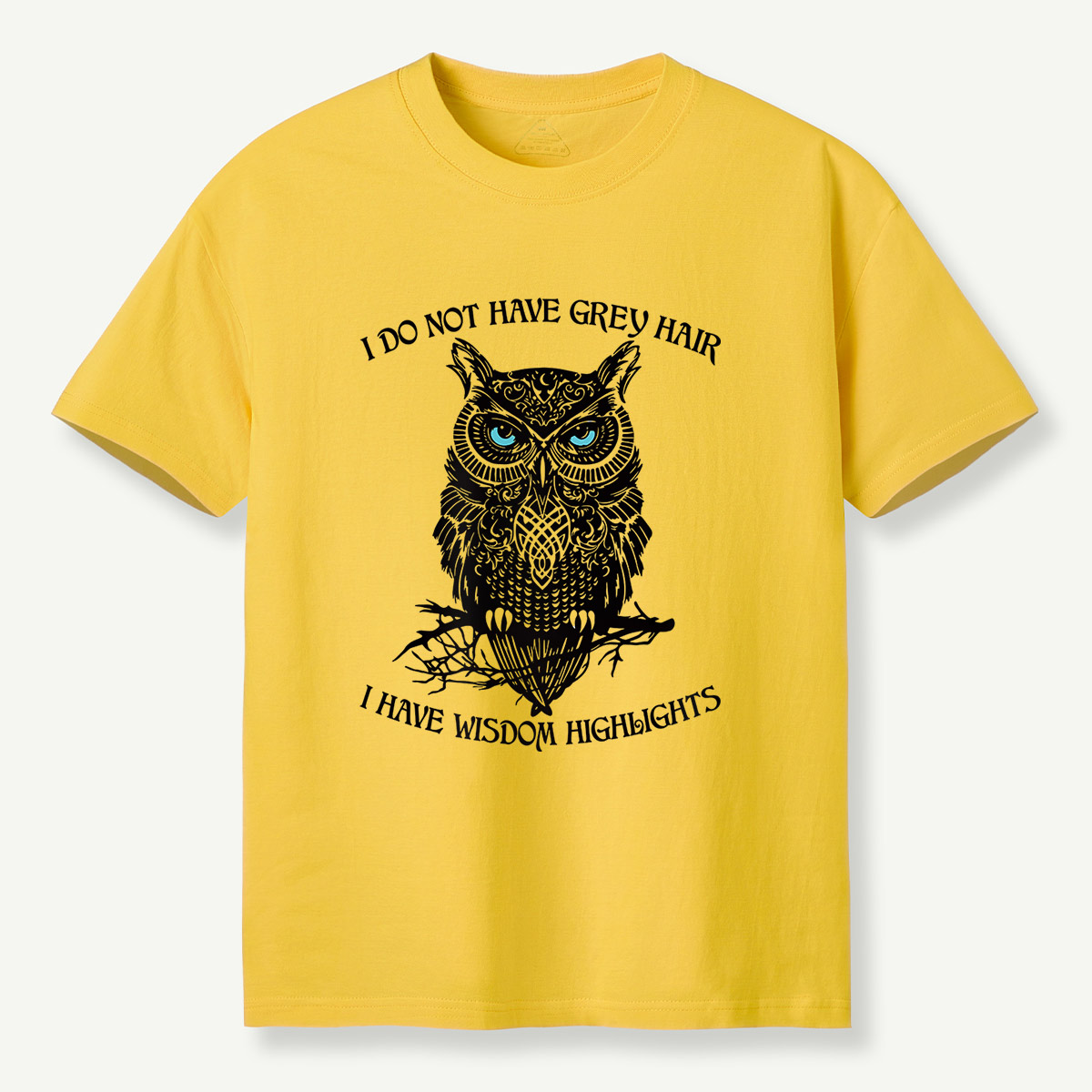 Tribal Blue-Eyed Owl T-Shirt
