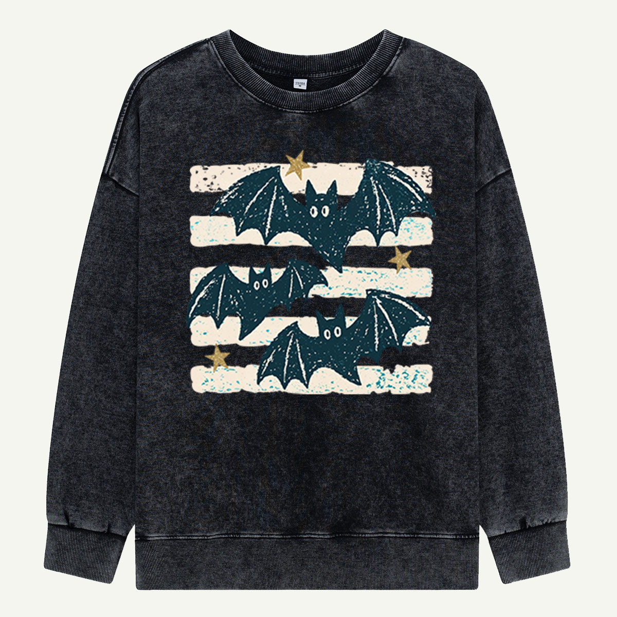 Three Bats After Dark Washed Sweatshirts
