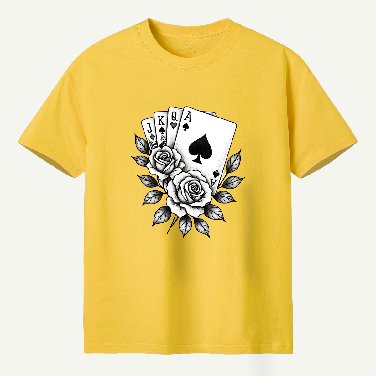 Floral Ace Of Spades Rose Bouquet T-Shirt