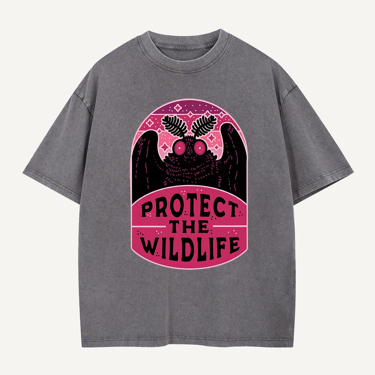 Protect the Wildlife Mothman Washed T-Shirt