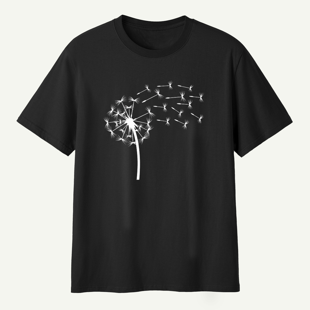 Dandelion Seeds Line Art T-Shirt
