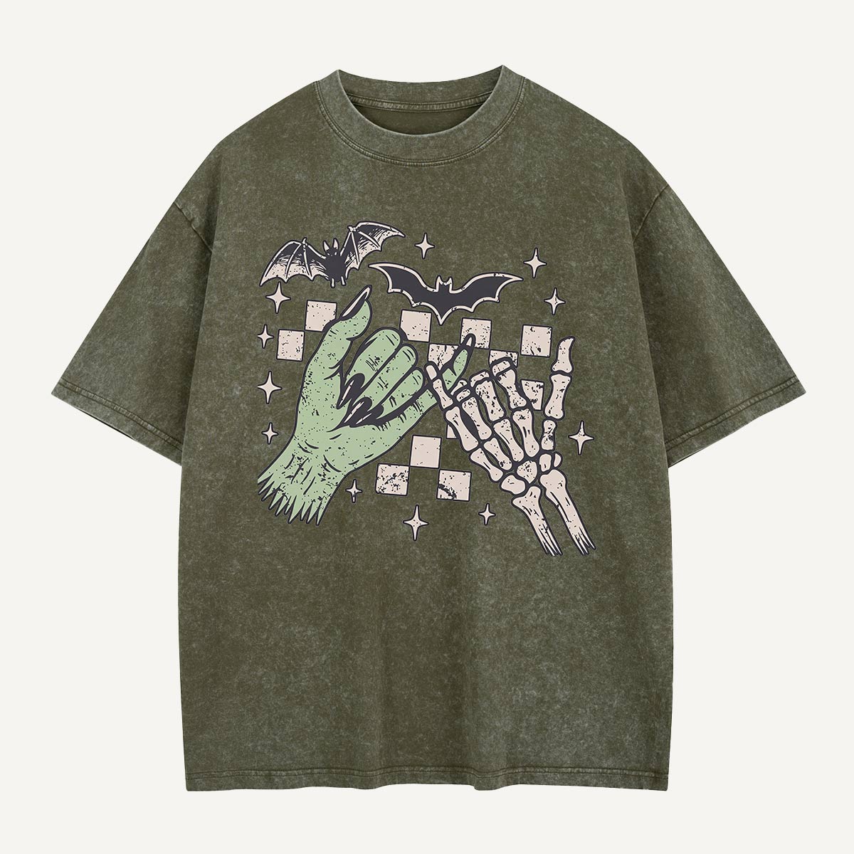  Bat Flight Pinky Promise Washed T-Shirt
