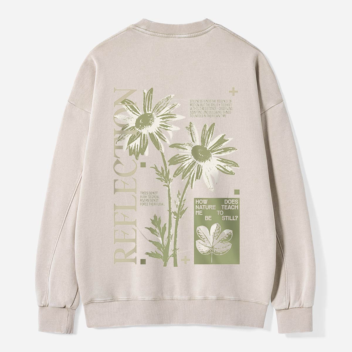 Wildflower Reflection Journal Washed Sweatshirts