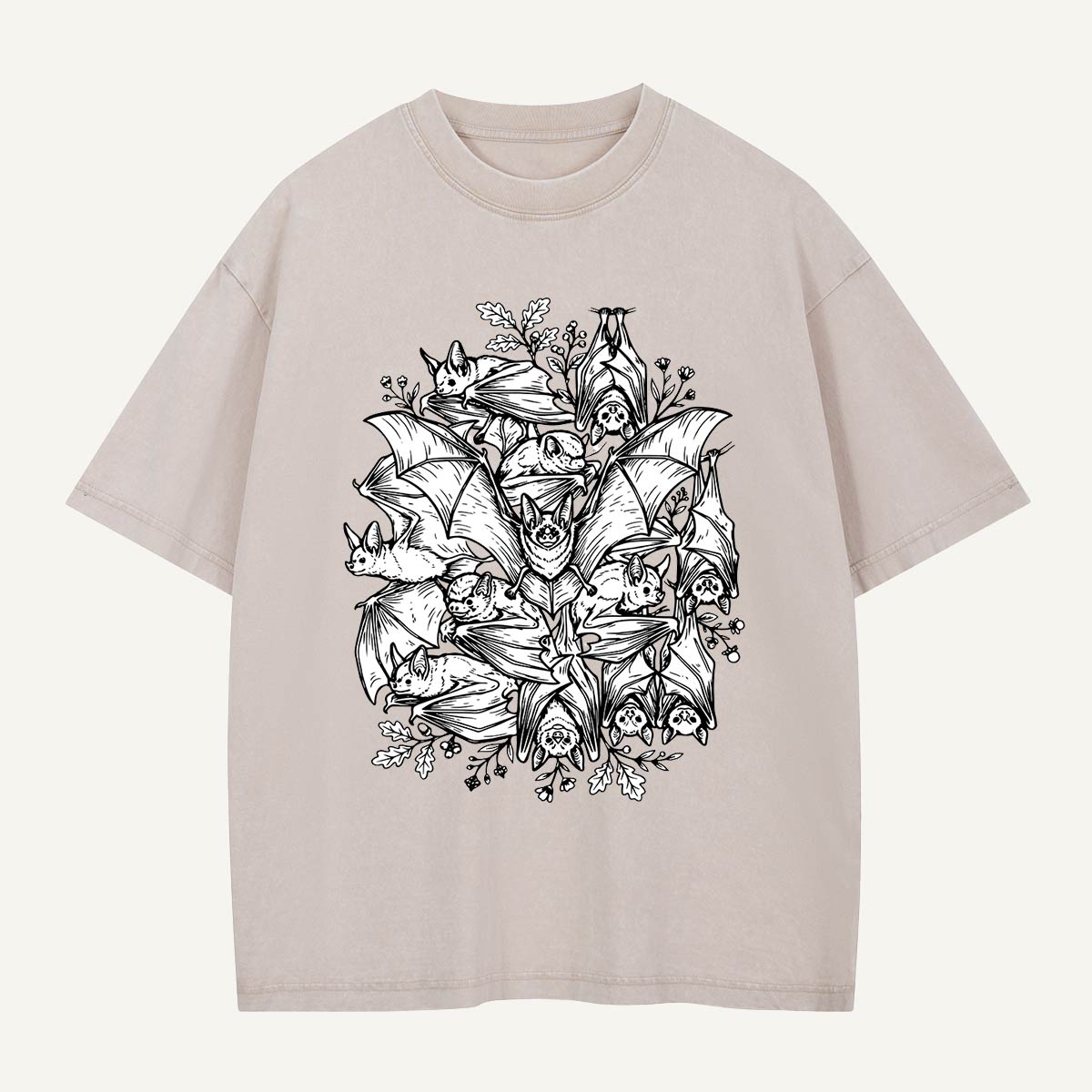 The Whole Bat Crew Is Here Washed T-Shirt