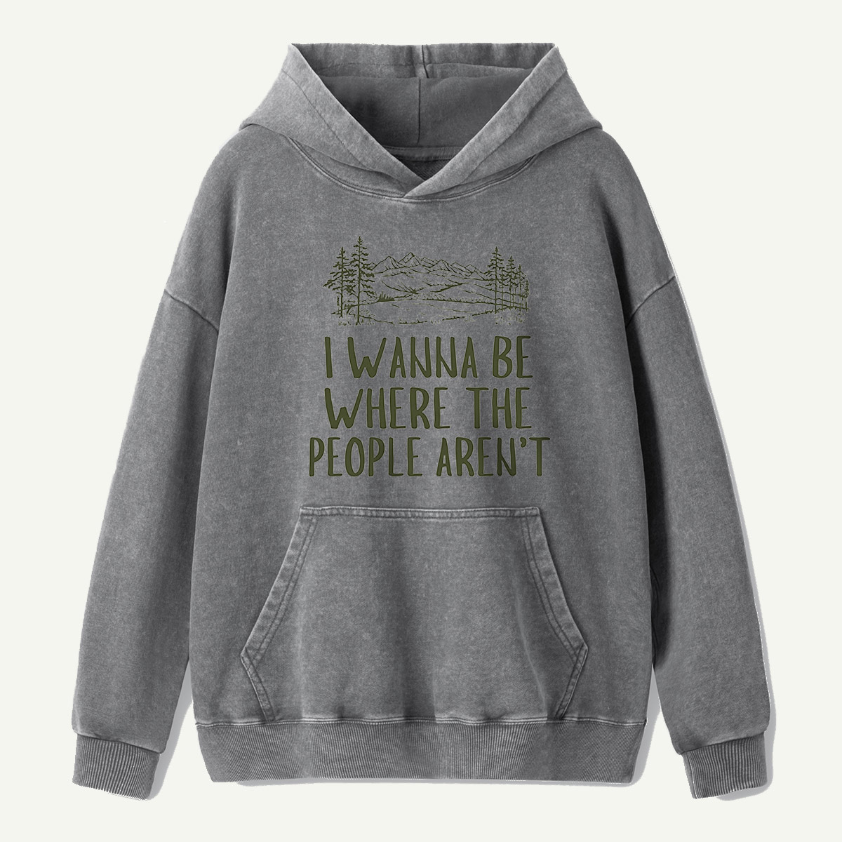 I Wanna Be Where The People Arent Washed Hoodie