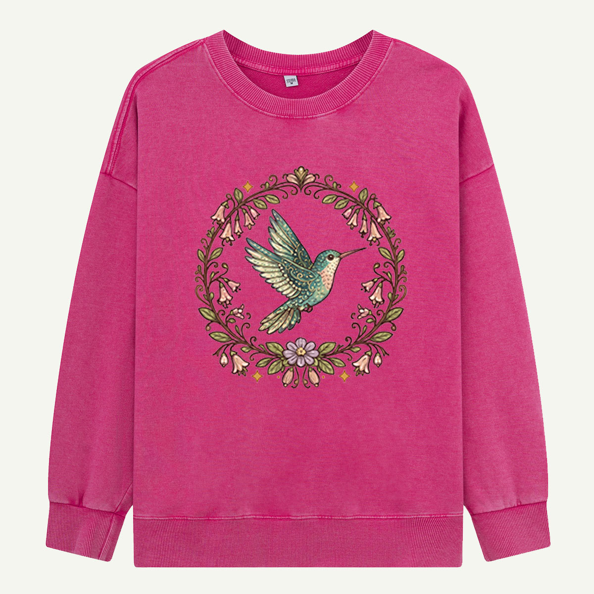 Hummingbird in Bloom Washed Sweatshirts