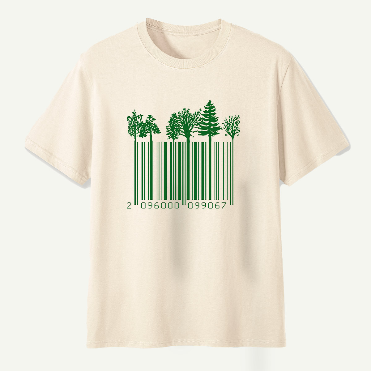 Forest Barcode Tree Line T-Shirt