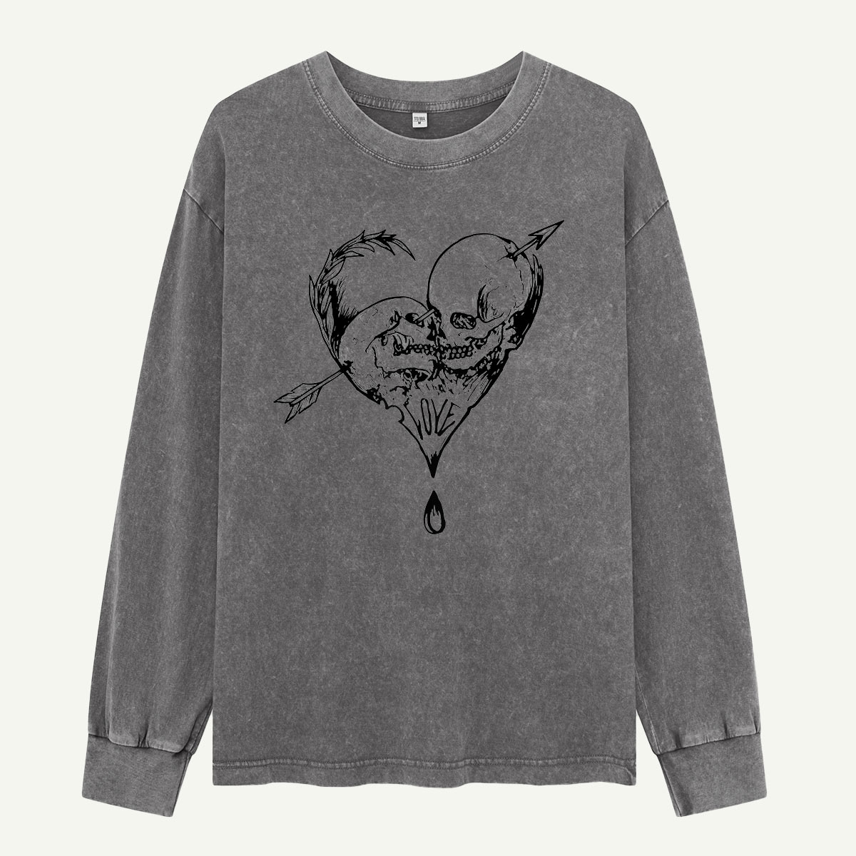 Skullmates in Love Washed Long Sleeves