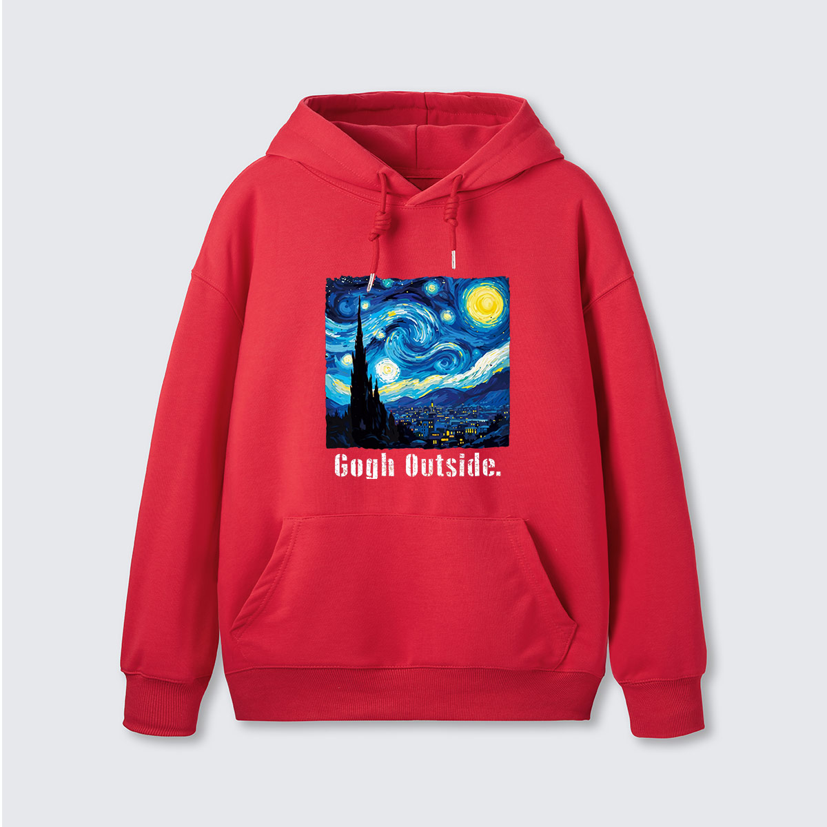 Swirl Night Sky Gogh Outside Hoodie