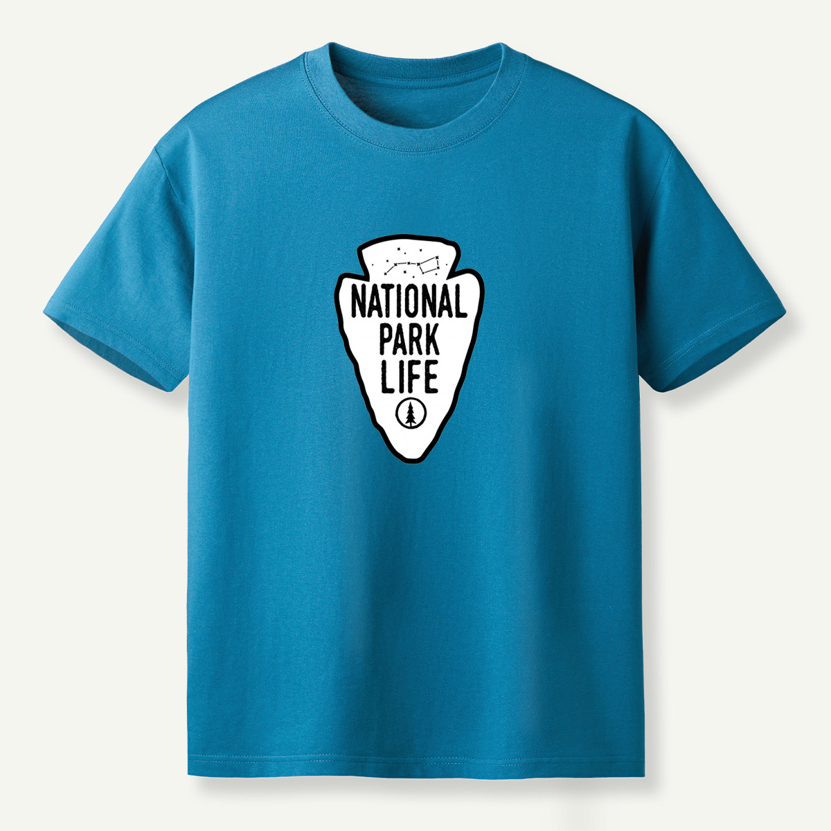National Park Life Pine Tree Constellation Arrowhead Emblem T-Shirt