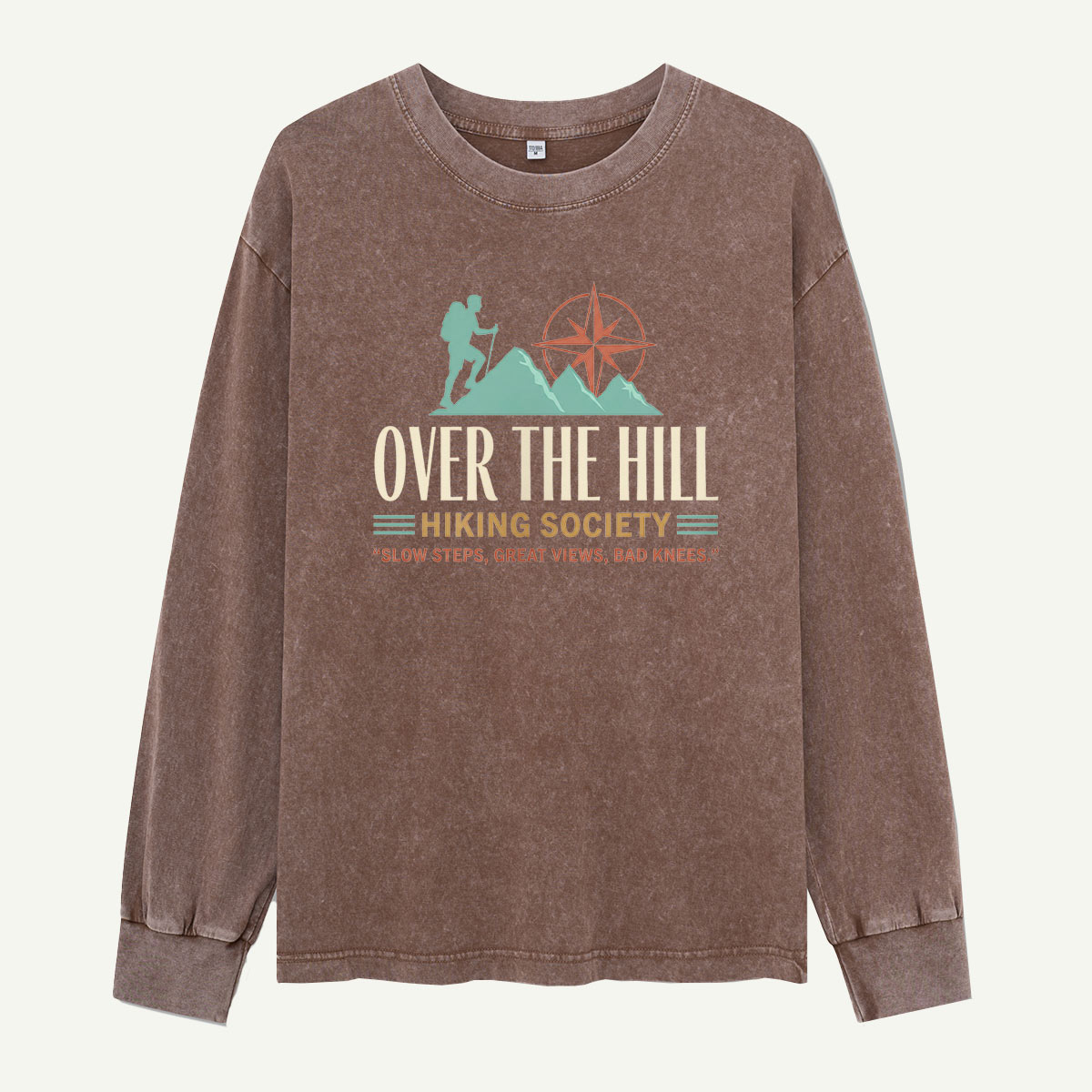 Over The Hill Hiking Society Washed Long Sleeves