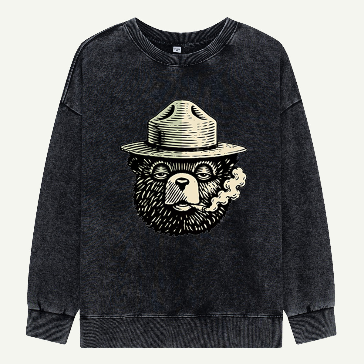 Keep It Green Ranger Bear Washed Sweatshirts