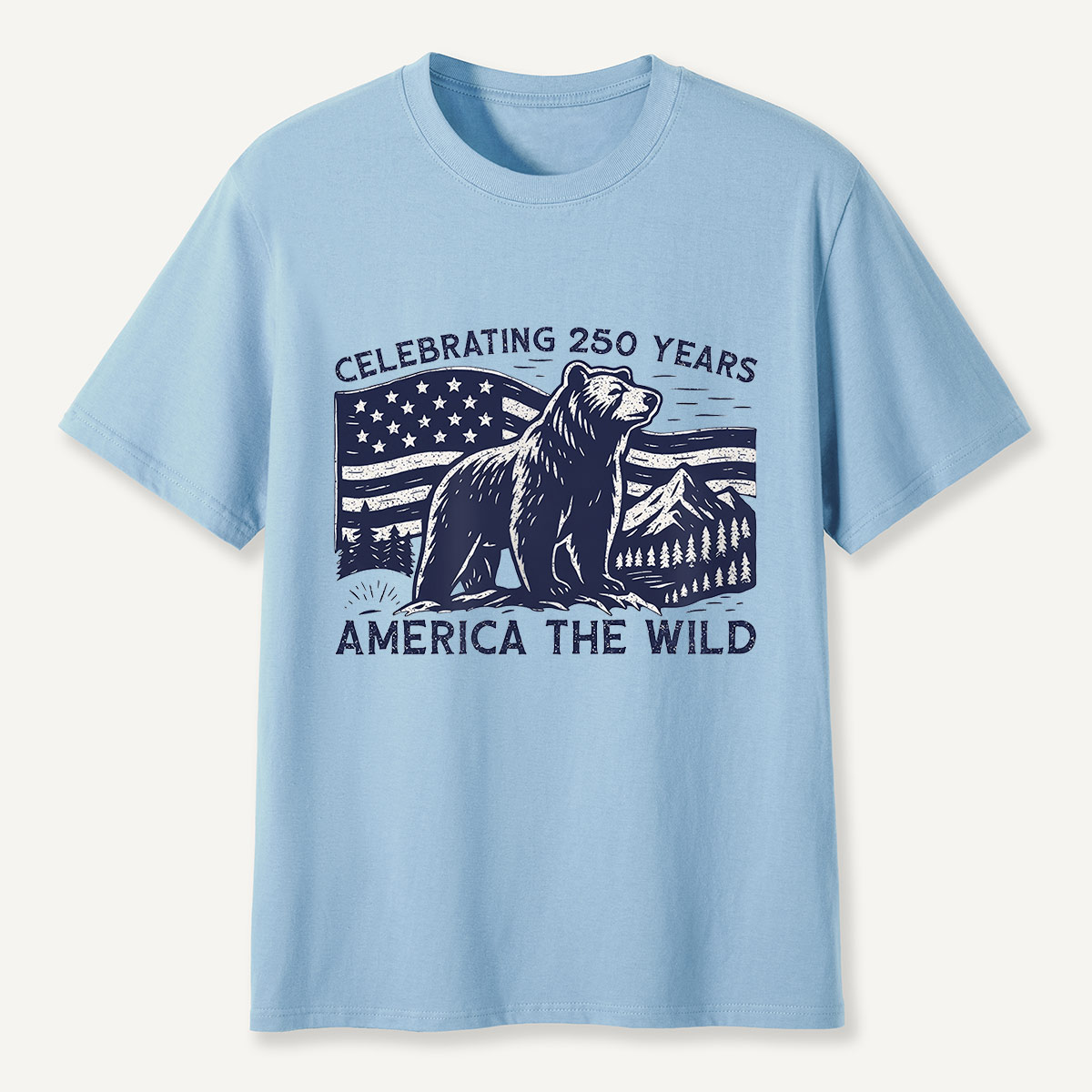 America the Wild 250 Years Bear T-Shirt