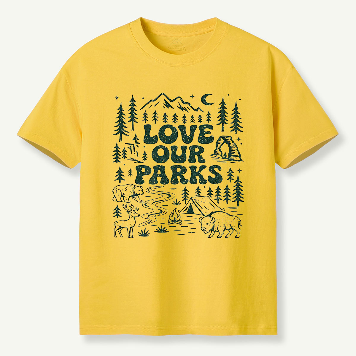Love Our Parks Wildlife Camping T-Shirt
