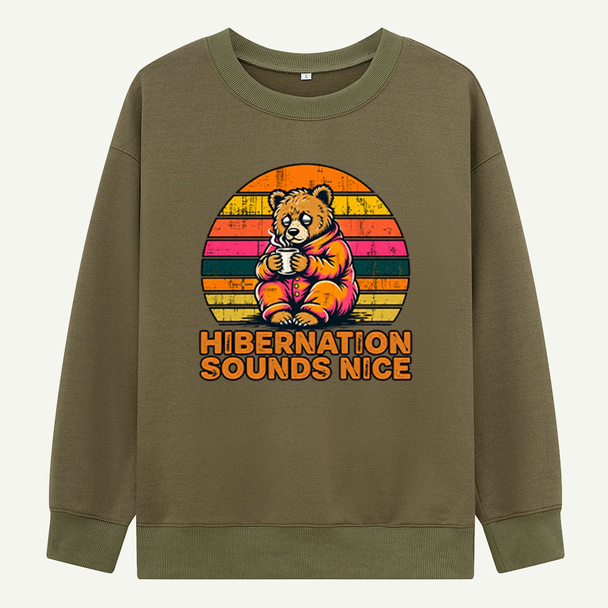 Hibernation Sounds Nice Retro Bear Sweatshirts