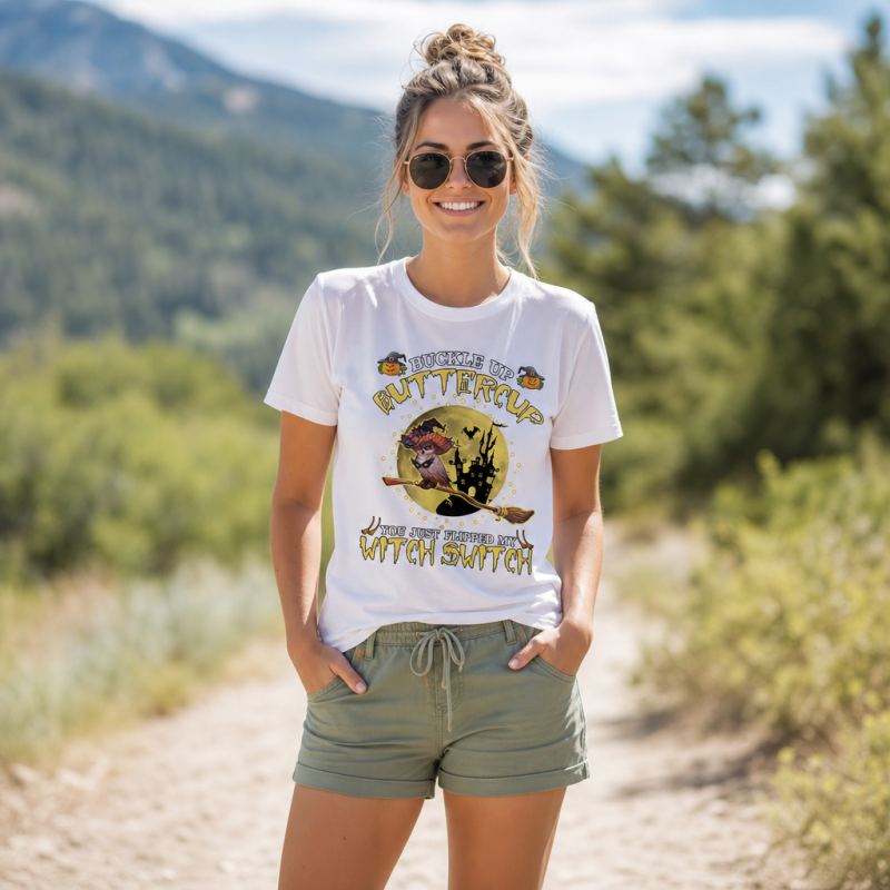 Buckle Up Buttercup You Just Flipped My Witch Switch T-Shirt