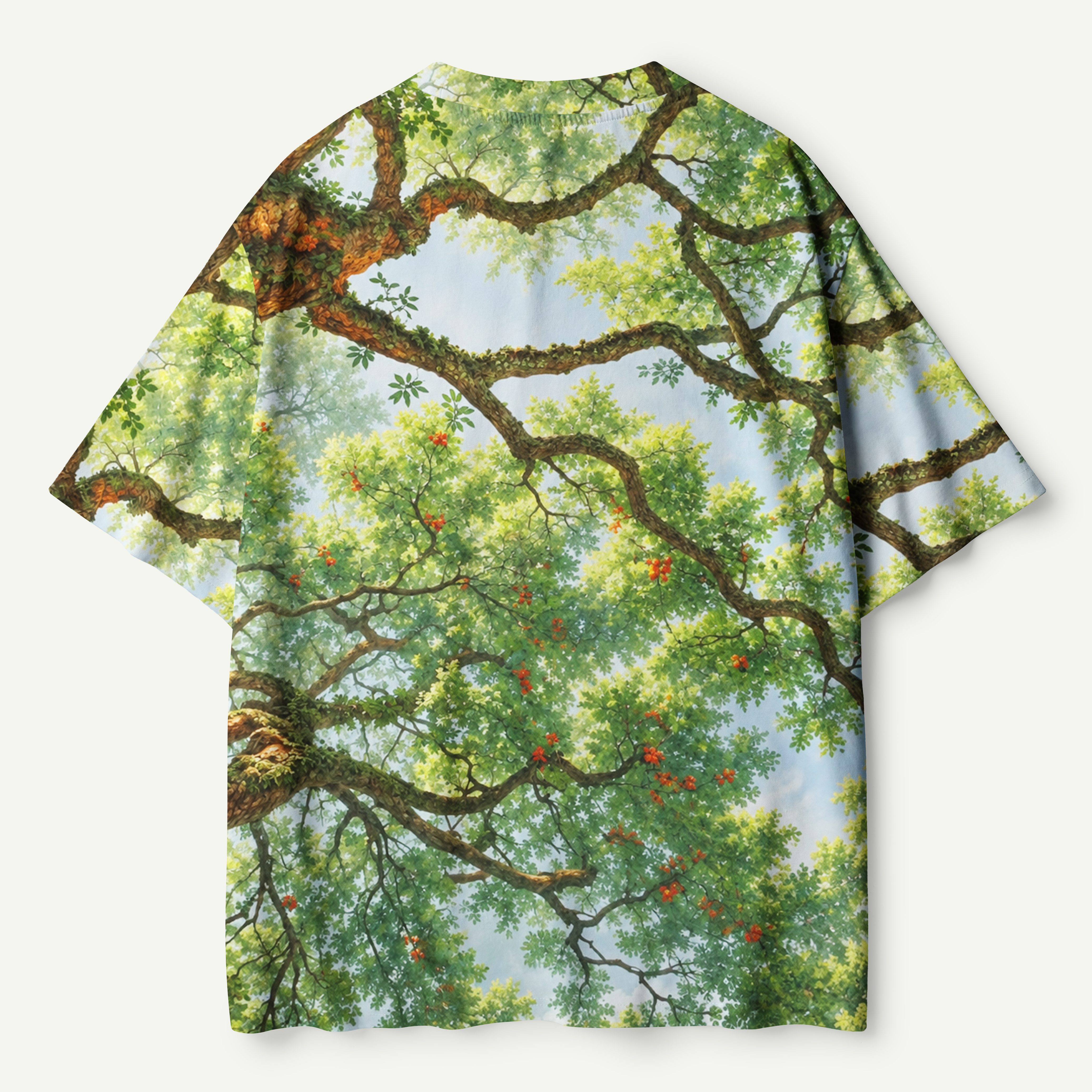 Looking Up Through Tree Canopy Premium Pure Cotton Tee