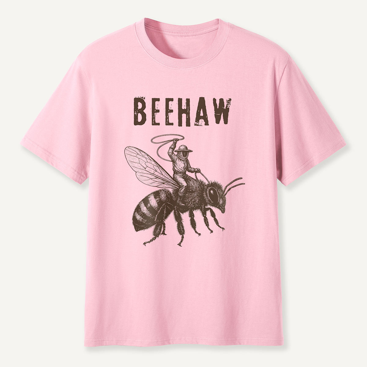 Beehaw Cowboy Riding Bee T-Shirt