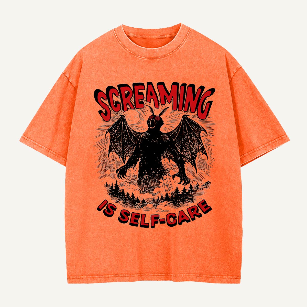 Screaming Is Self-Care Washed T-Shirt