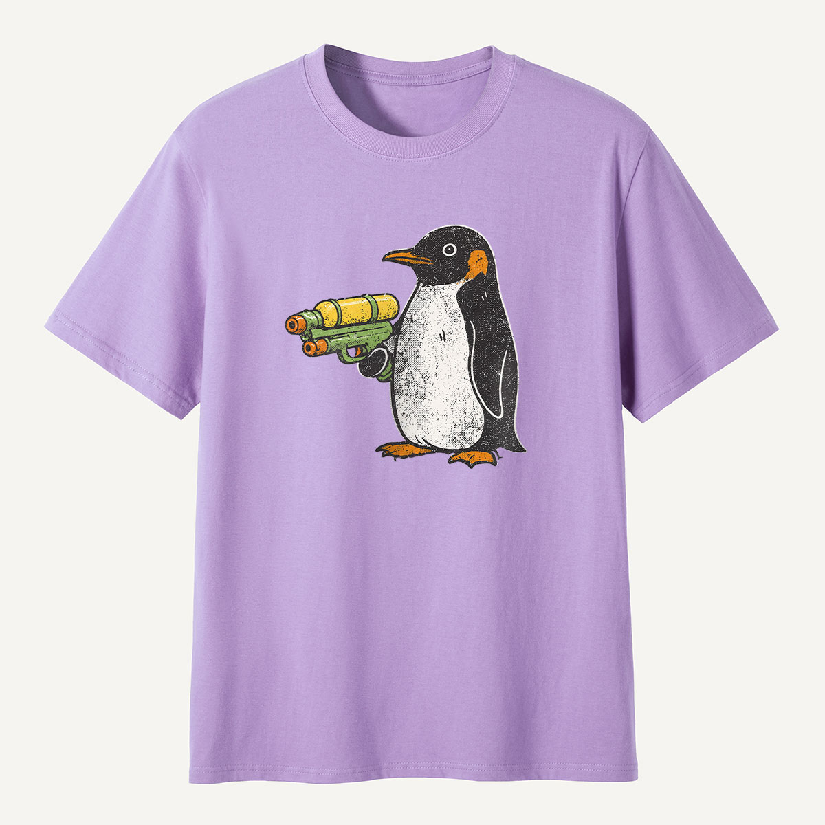 Flight Was Never An Option Water Gun Penguin T-Shirt