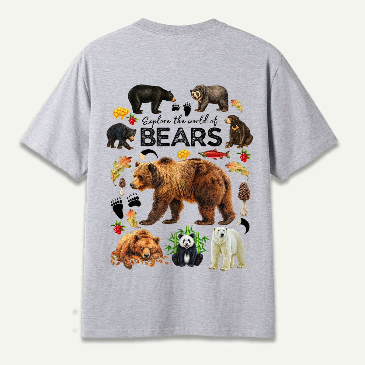 Explore The World Of Bears Wildlife Guide T-Shirt
