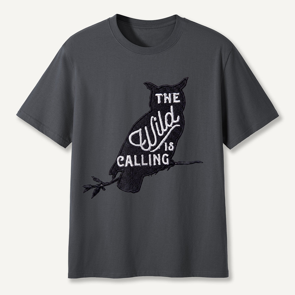 The Wild Is Calling Owl Silhouette T-Shirt