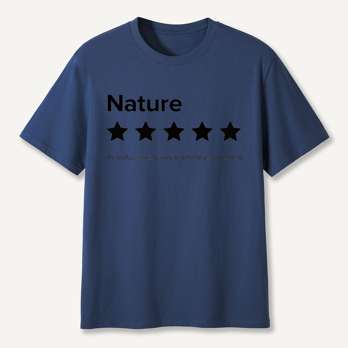 Nature 5-Star Review Minimalist Rating T-Shirt