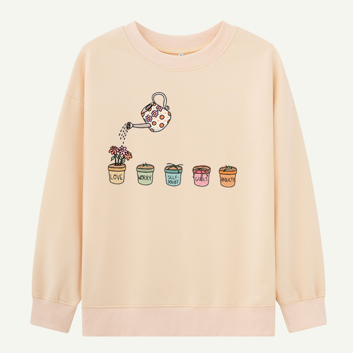 Watering Emotions Plant Pots Sweatshirts