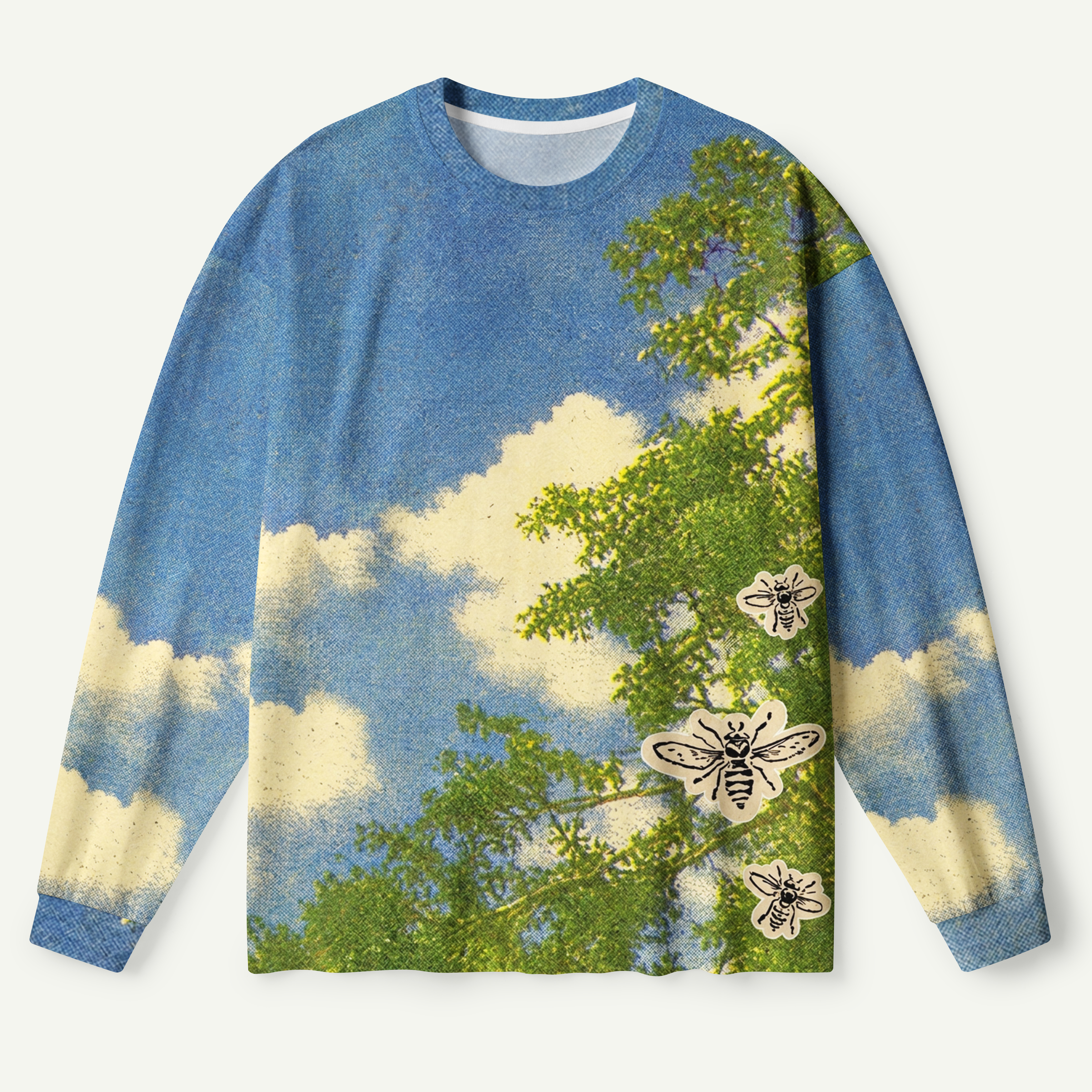 Celestial Garden Sky Canopy Premium Pure Cotton Long Sleeves