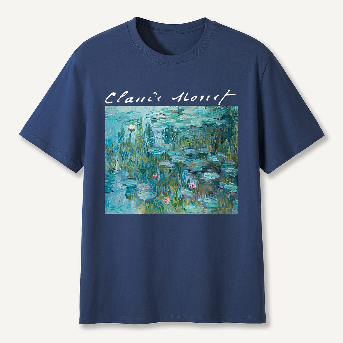 Claude Monet Water Lilies Pond Art T-Shirt