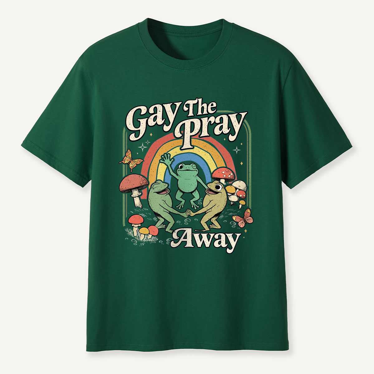Frogs Rainbow Mushroom T-Shirt