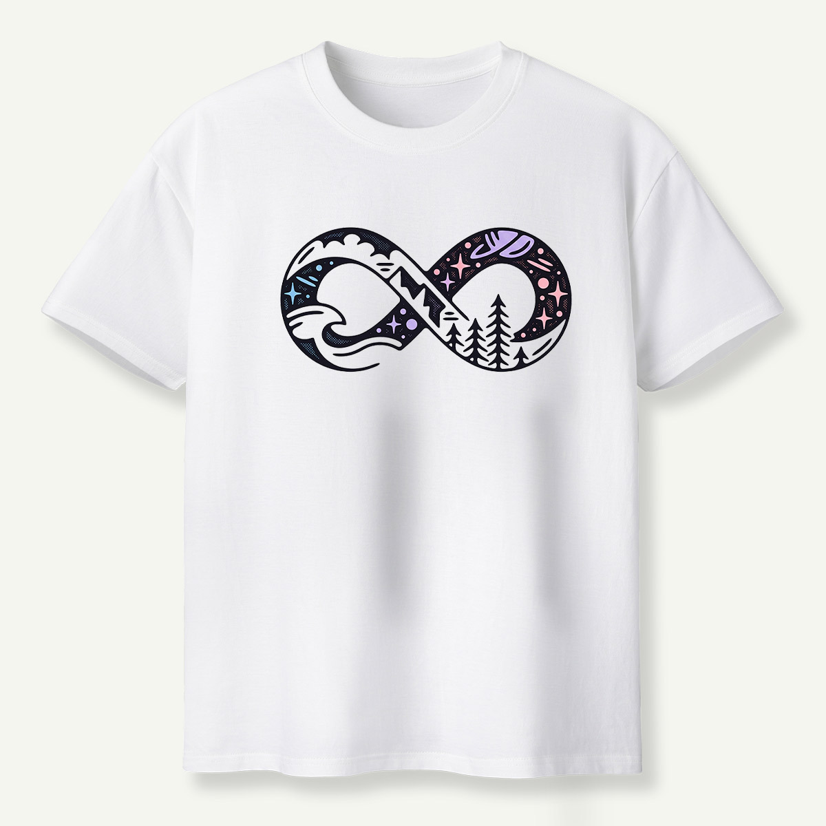 Infinite Forest Mountain Landscape T-Shirt