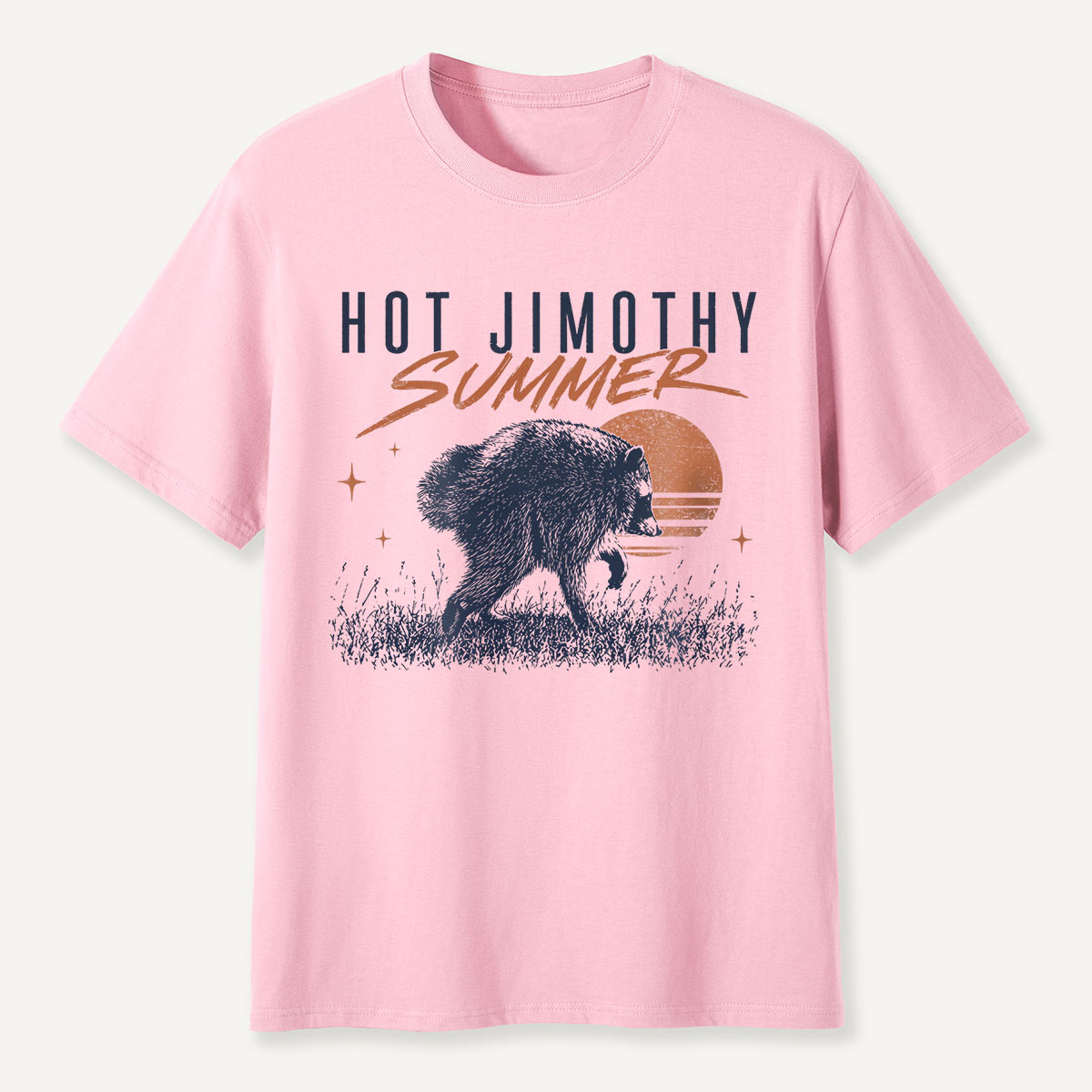 Hot Jimothy Summer Retro Raccoon T-Shirt