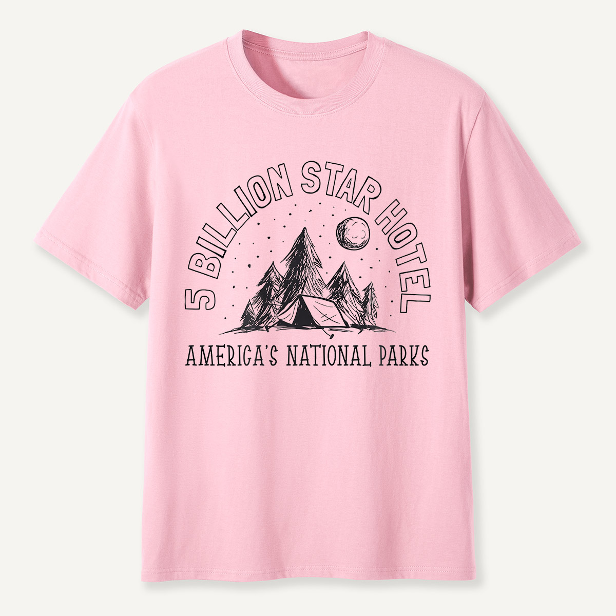 5 Billion Star Hotel America’s National Parks Camping T-Shirt