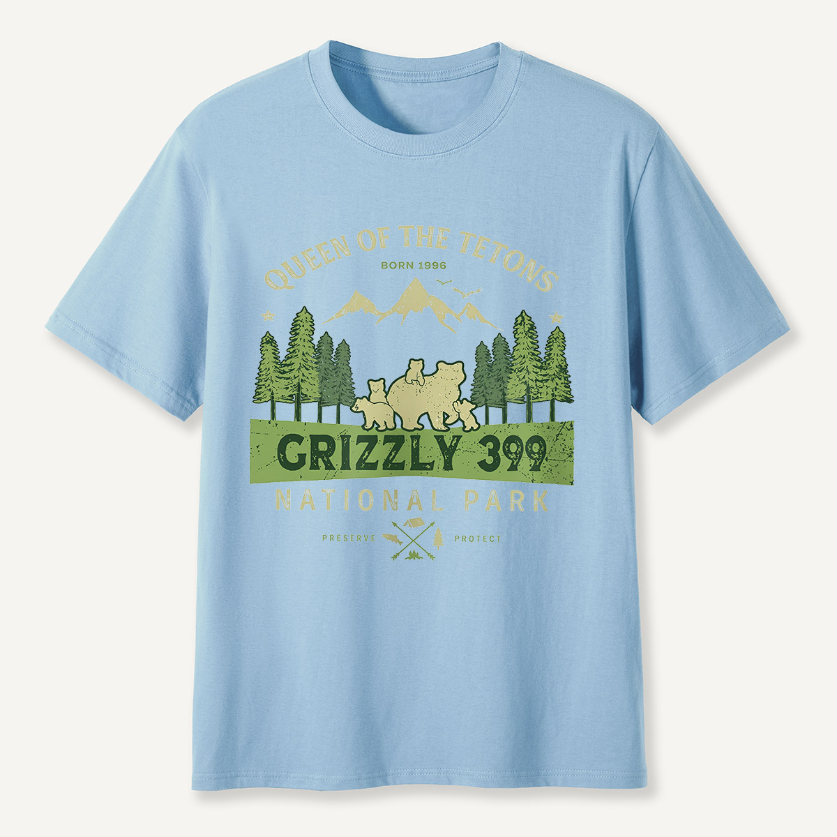 Legend of the Tetons Grizzly 399 National Park T-Shirt