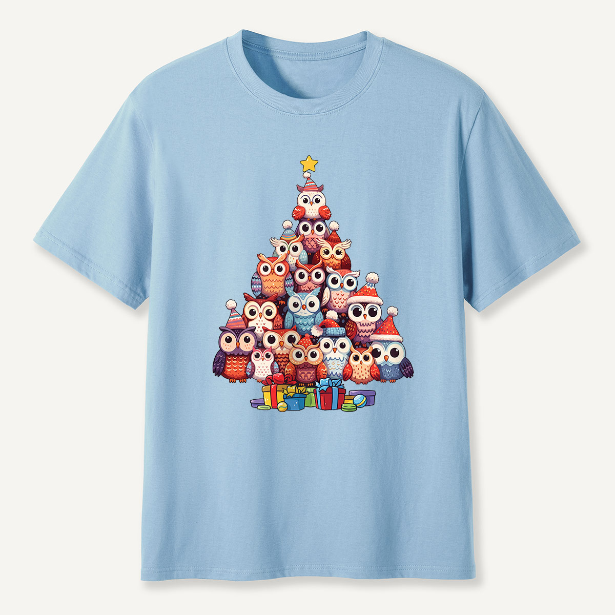 Owl Christmas Tree T-Shirt
