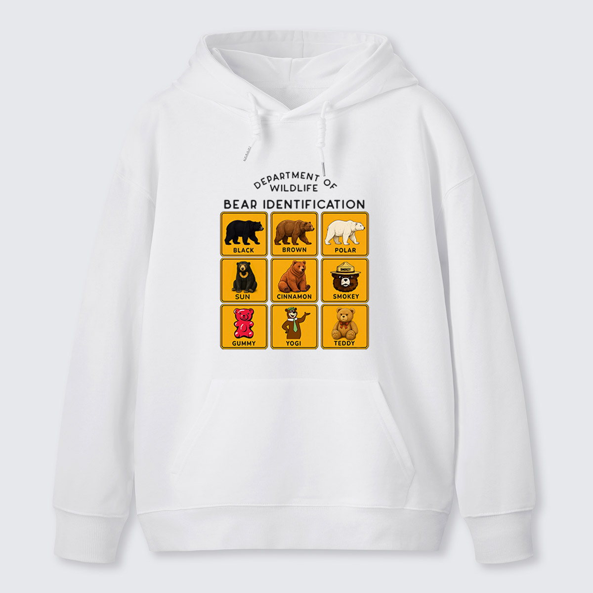 Department of Wildlife Bear Identification Gummy Bear Hoodie