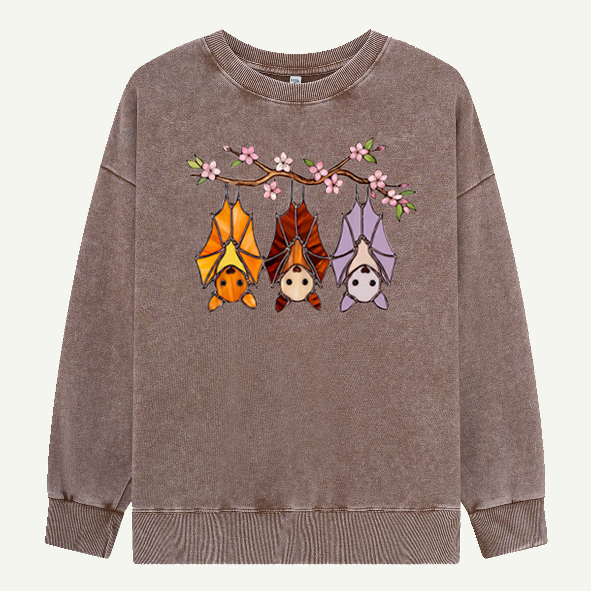 Cherry Blossom Bat Trio Washed Sweatshirts