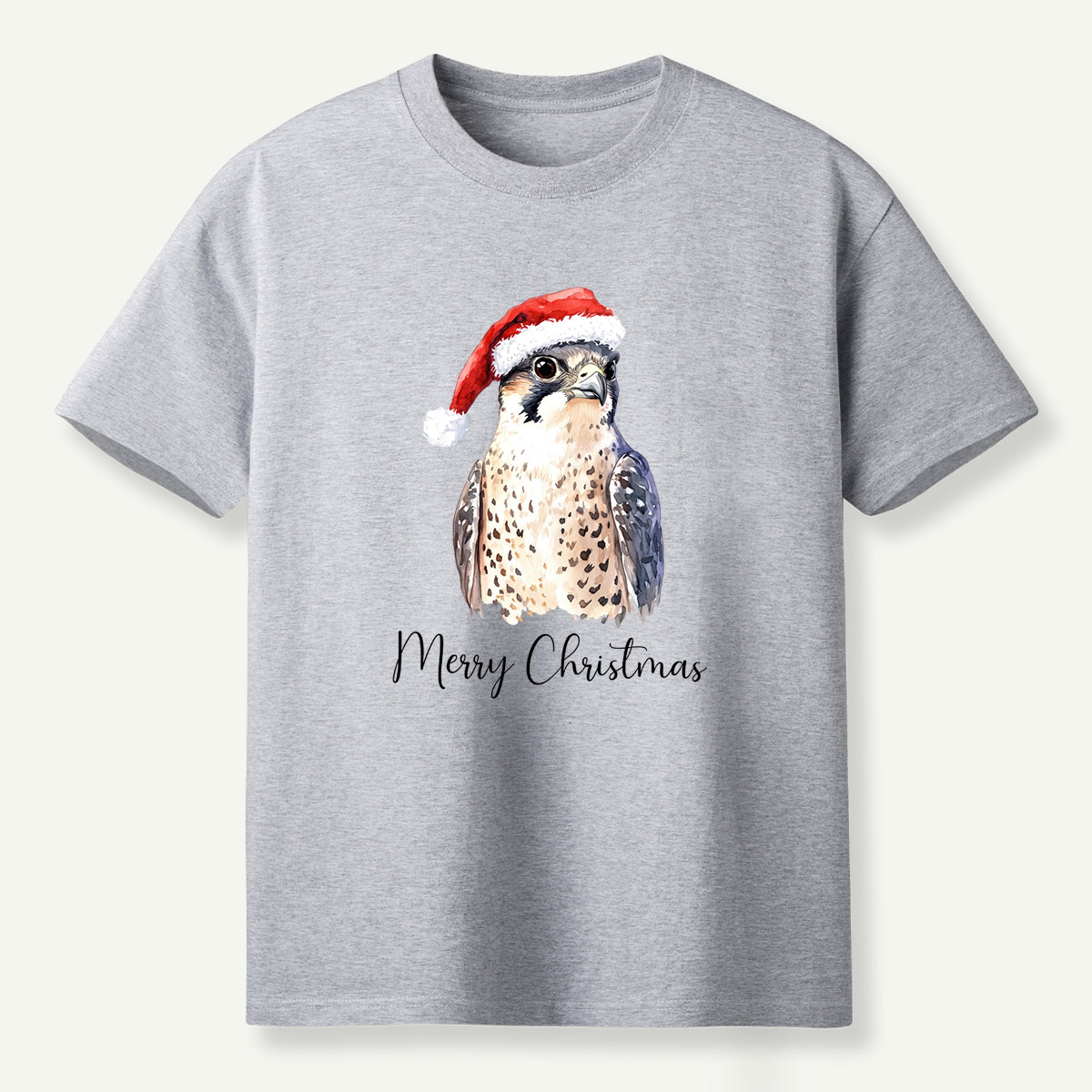Merry Christmas Falcon Santa Hat T-Shirt