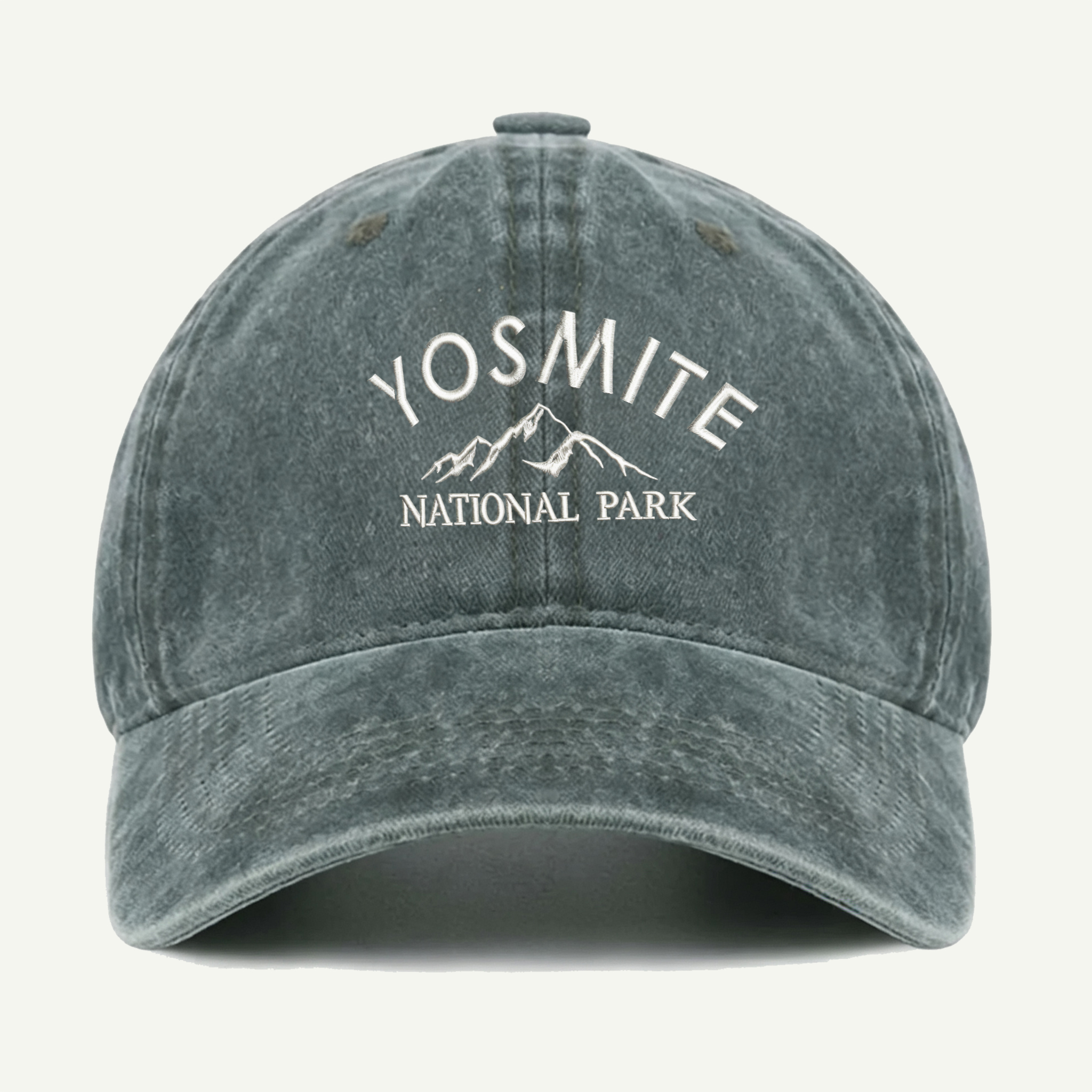 Yosemite National Park Mountain Washed Embroidered Hat