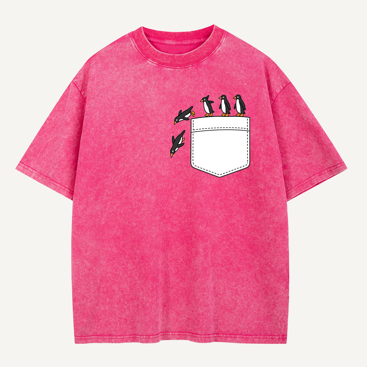 Seasonal Support Penguins Weather Lineup Washed T-Shirt